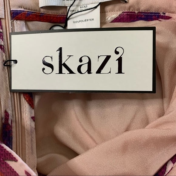 Skazi NWT Pleated Tribal Print Pleated Skirt Large - Picture 13 of 16